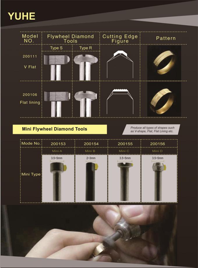 3mm Shank 65 Degree Flywheel Diamond Tools 4